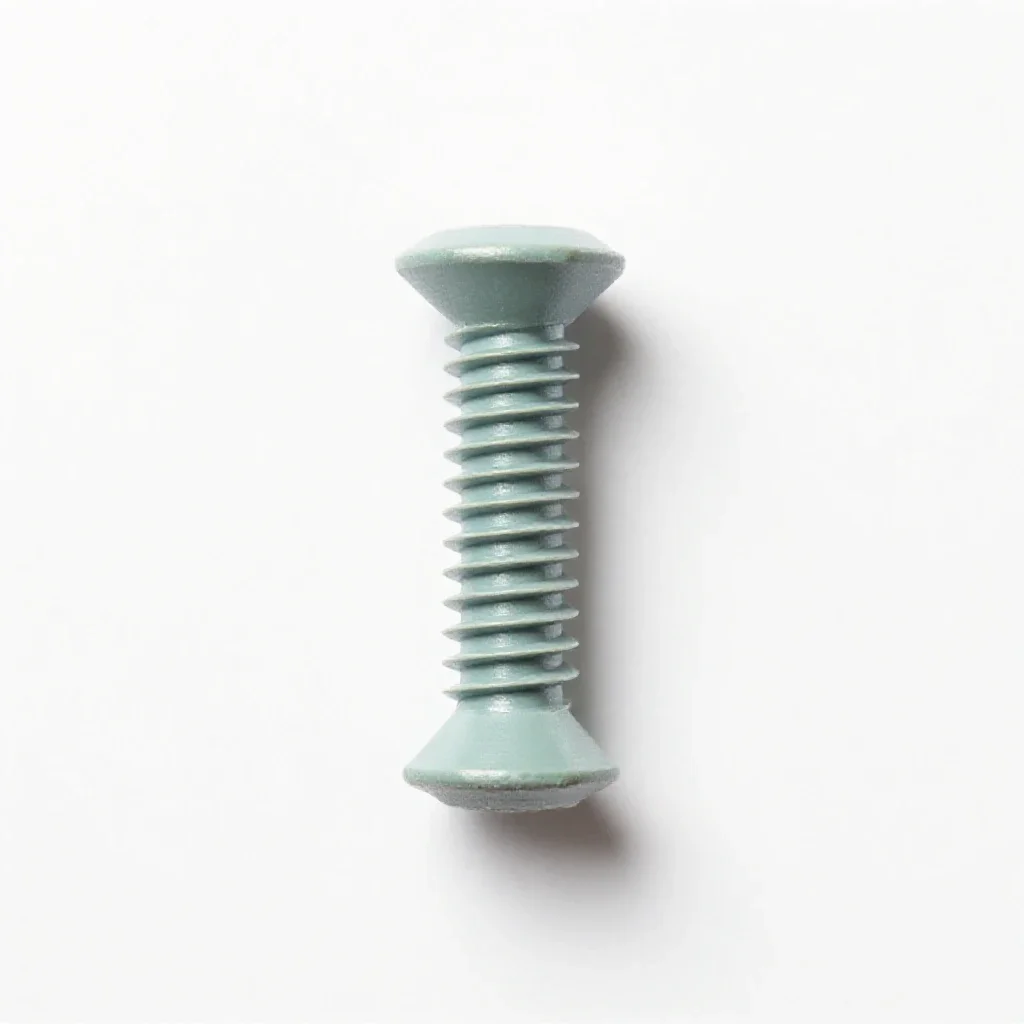 Screw thread isolated on a white background