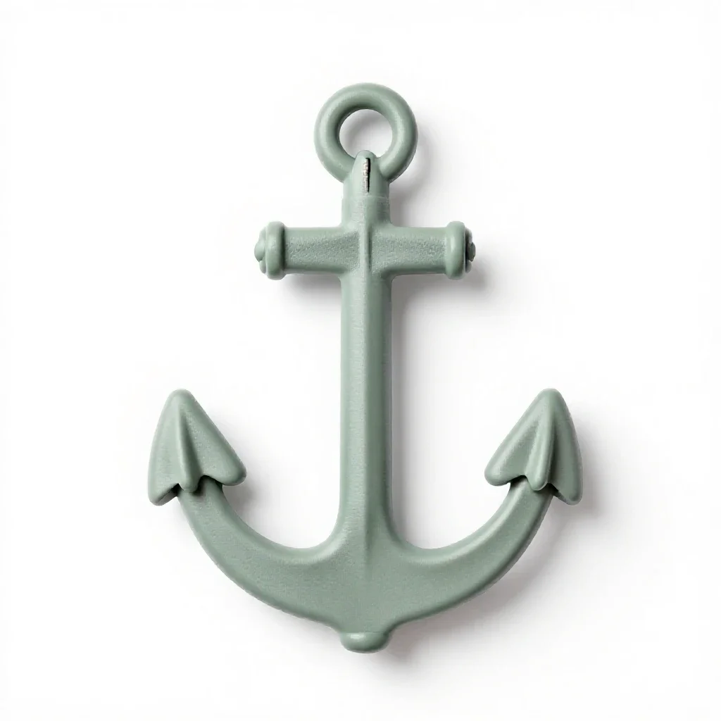 Sea anchor isolated on a white background