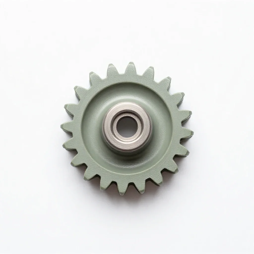 Second gear isolated on a white background