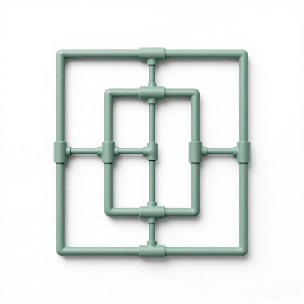 Series circuit isolated on a white background