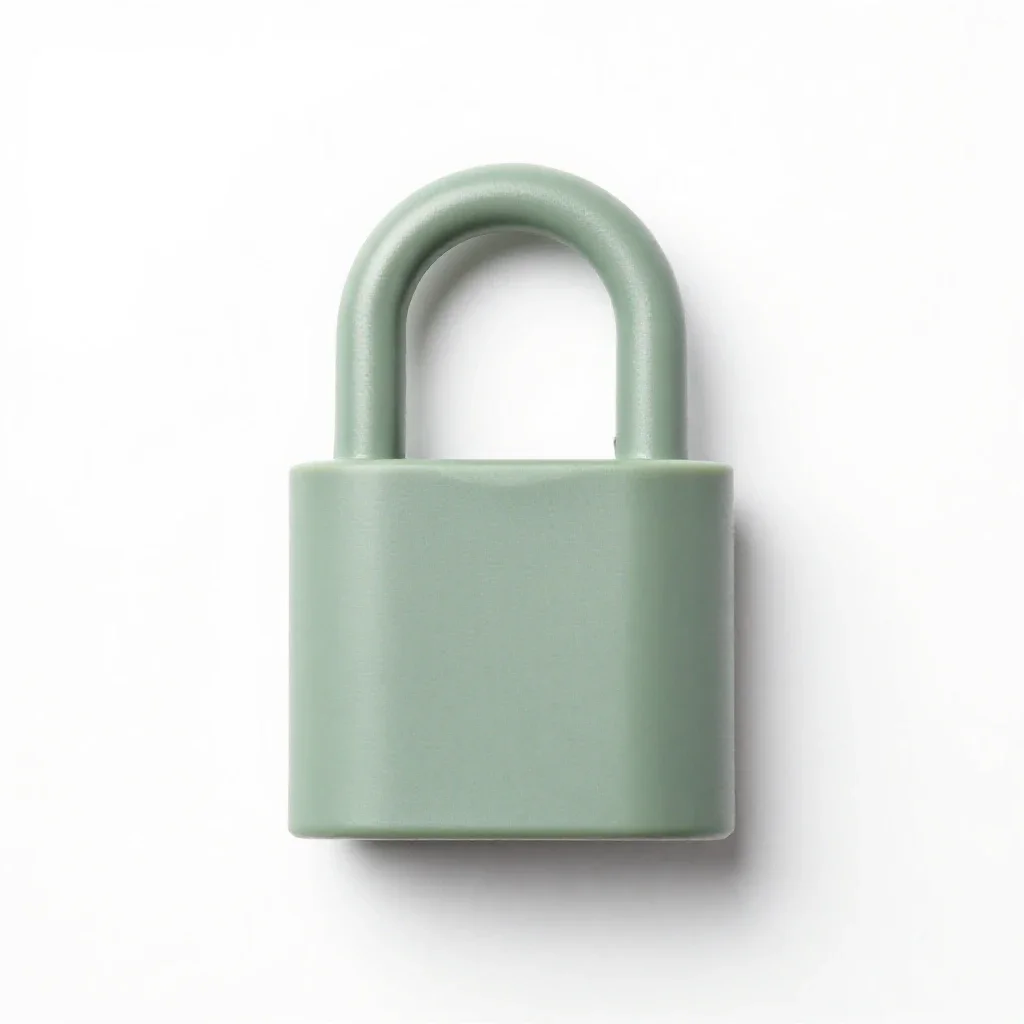 Shackle isolated on a white background