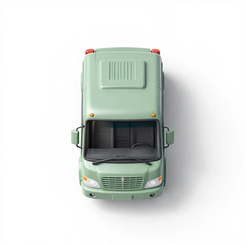 Shuttle bus isolated on a white background