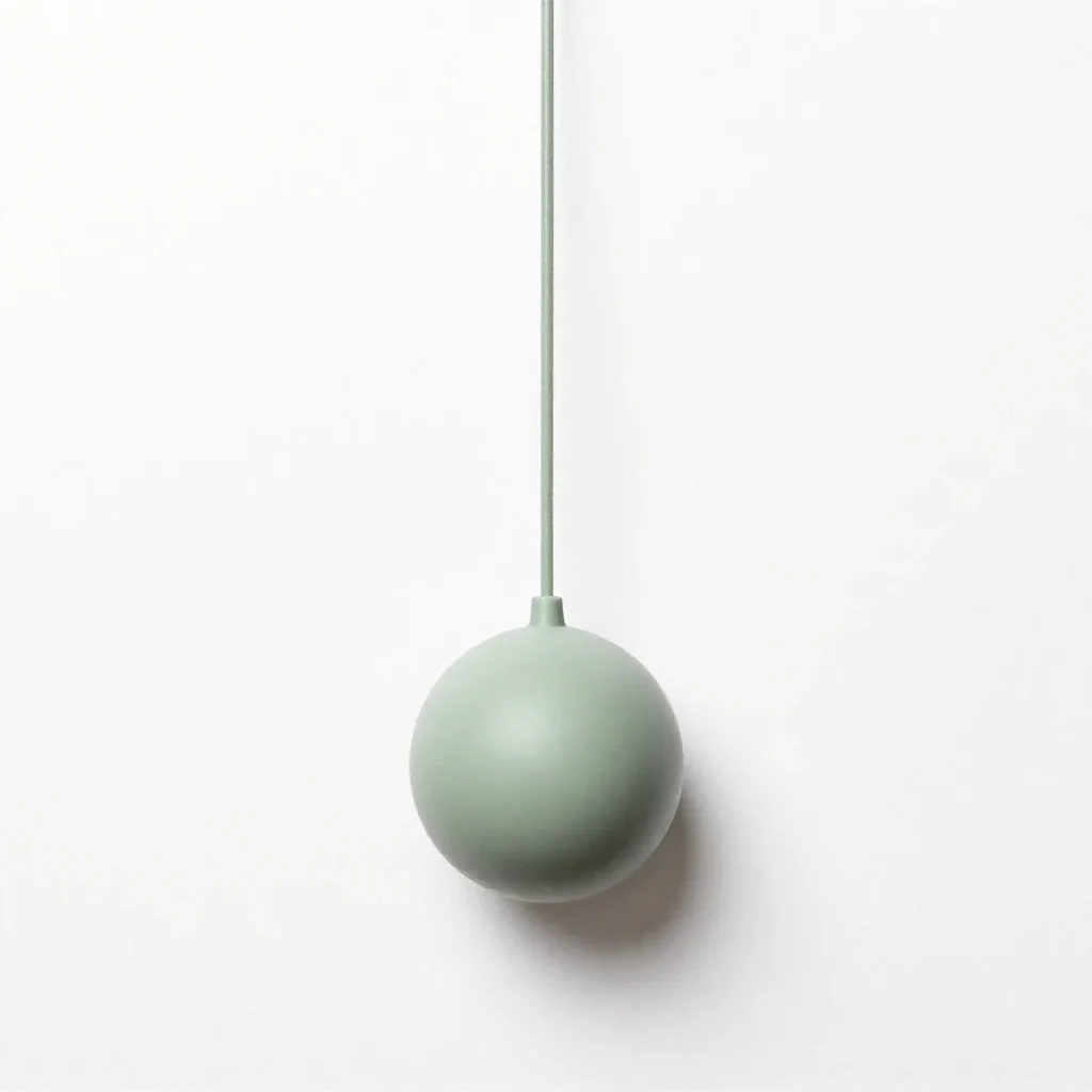 Simple pendulum isolated on a white background