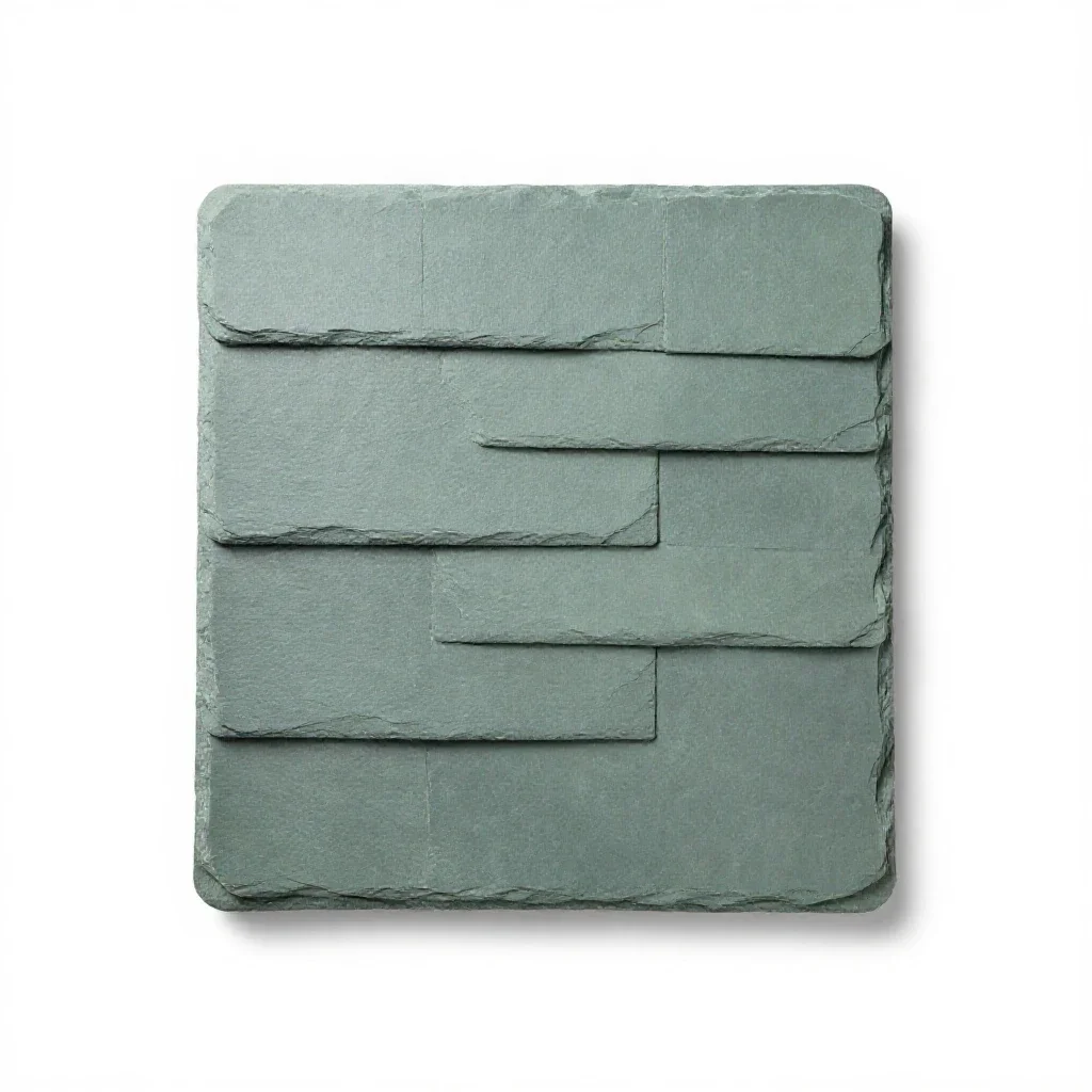 Slate roof isolated on a white background