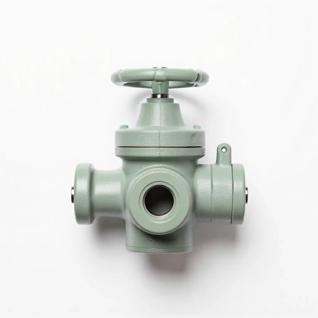 Slide valve isolated on a white background