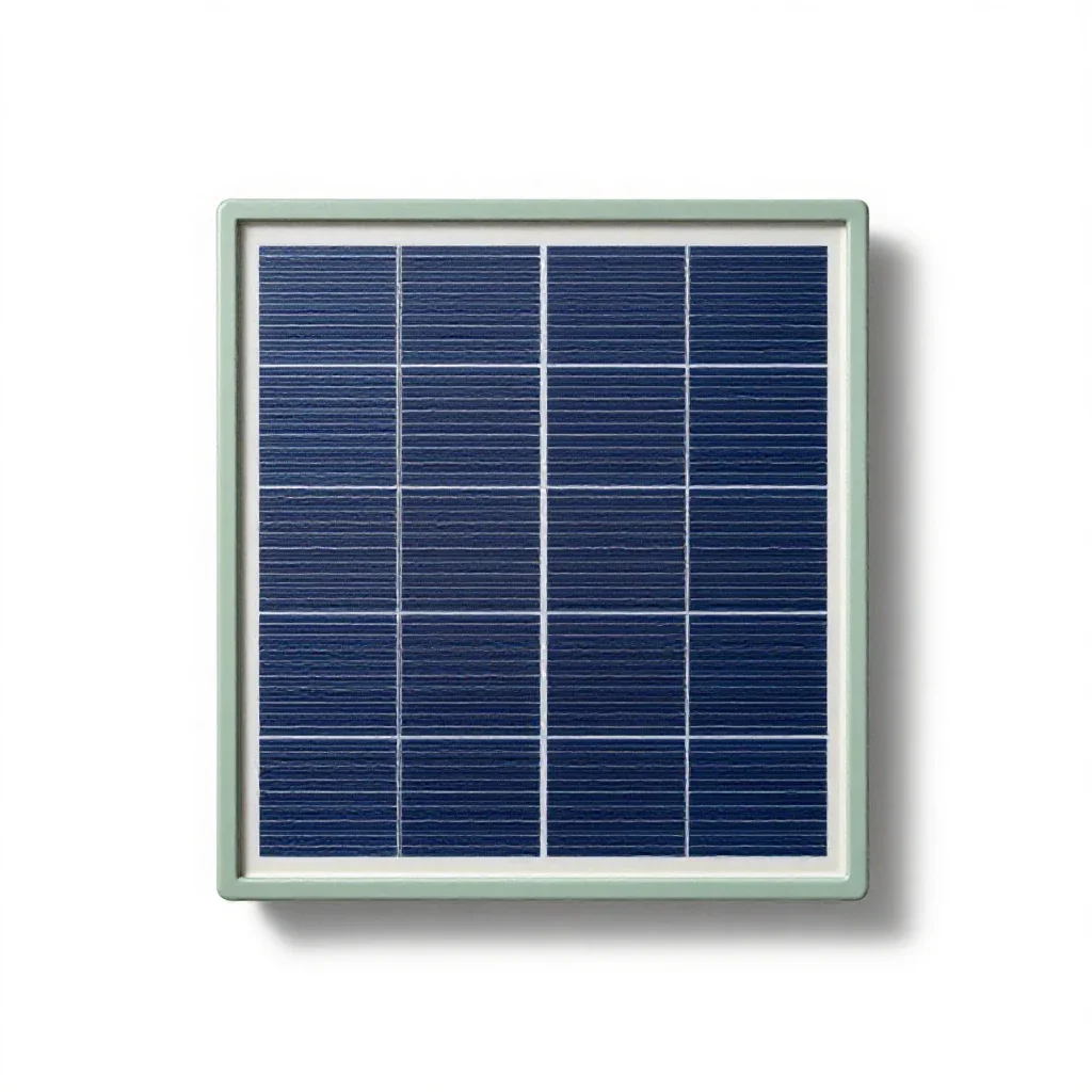 Solar cell isolated on a white background