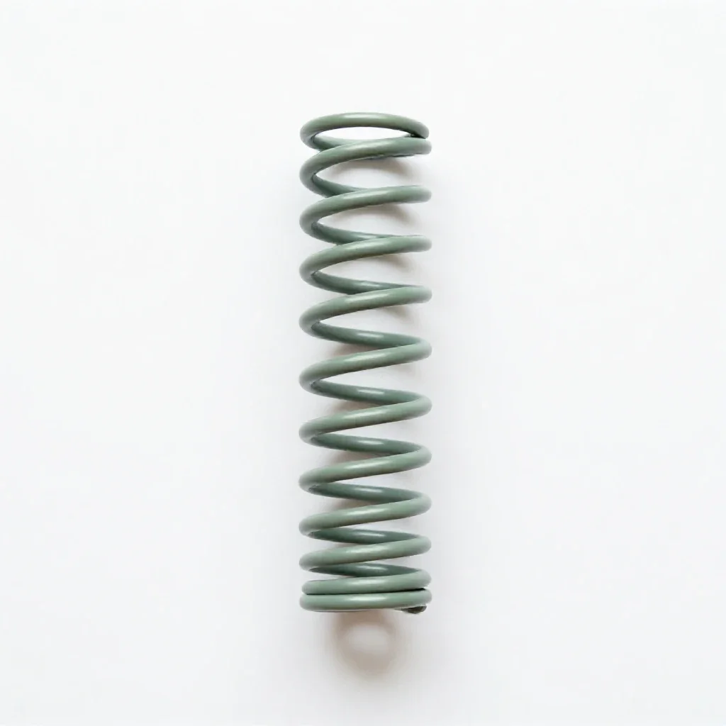 Spiral spring isolated on a white background
