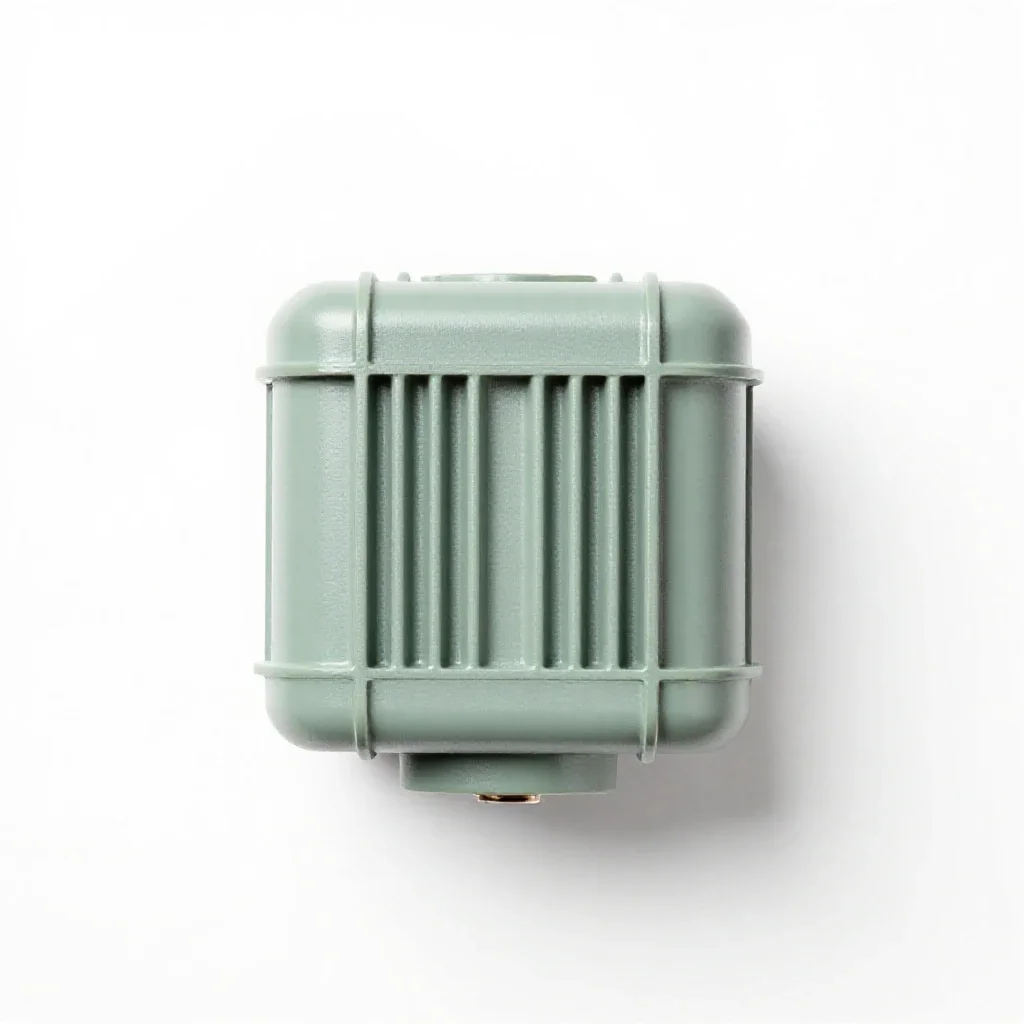 Step-down transformer isolated on a white background