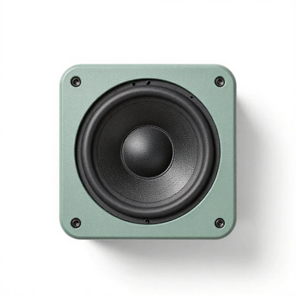 Subwoofer isolated on a white background