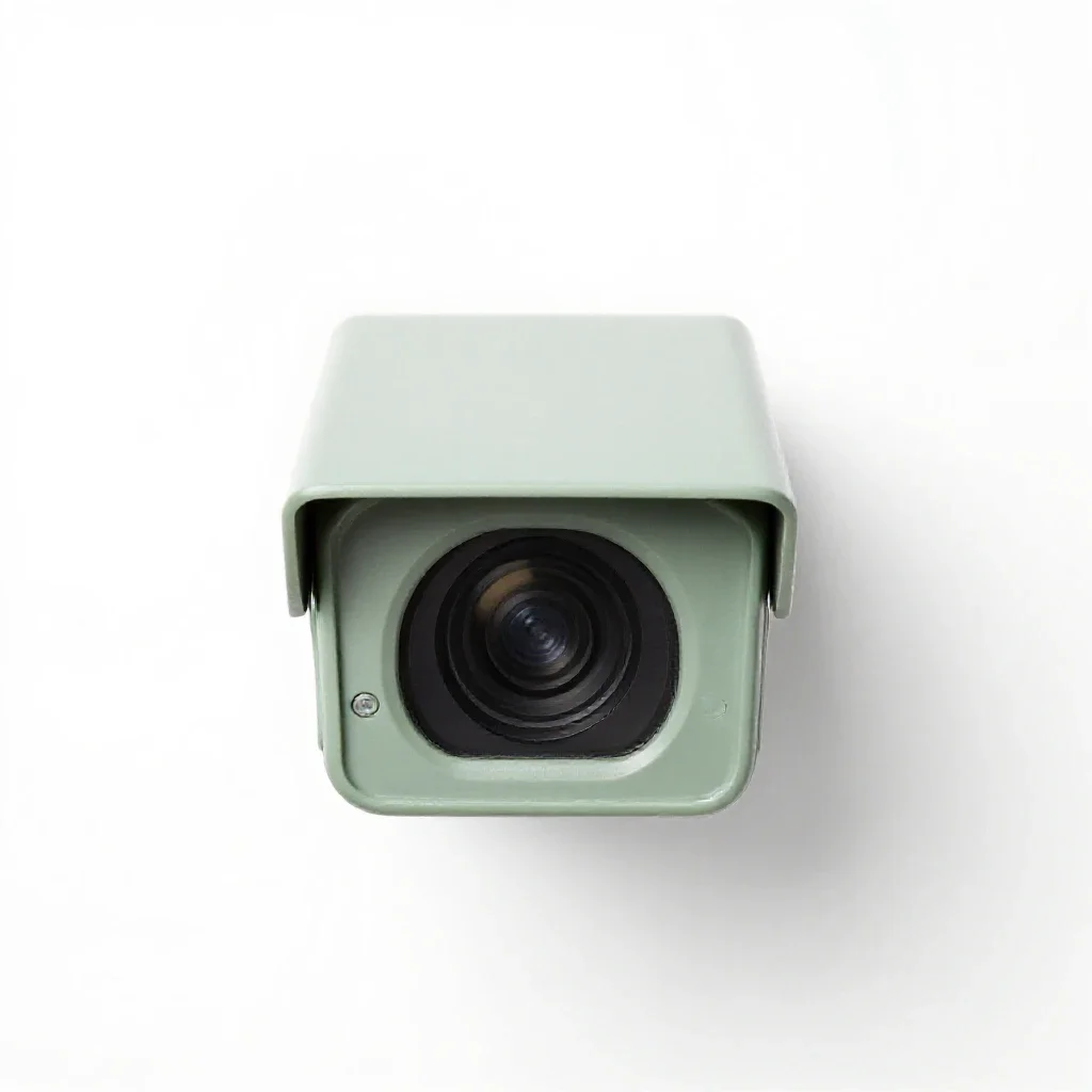 Surveillance system isolated on a white background