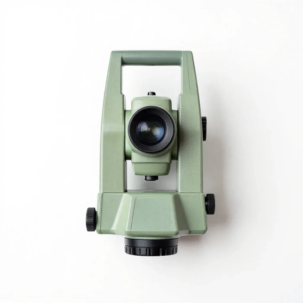 Surveying instrument isolated on a white background