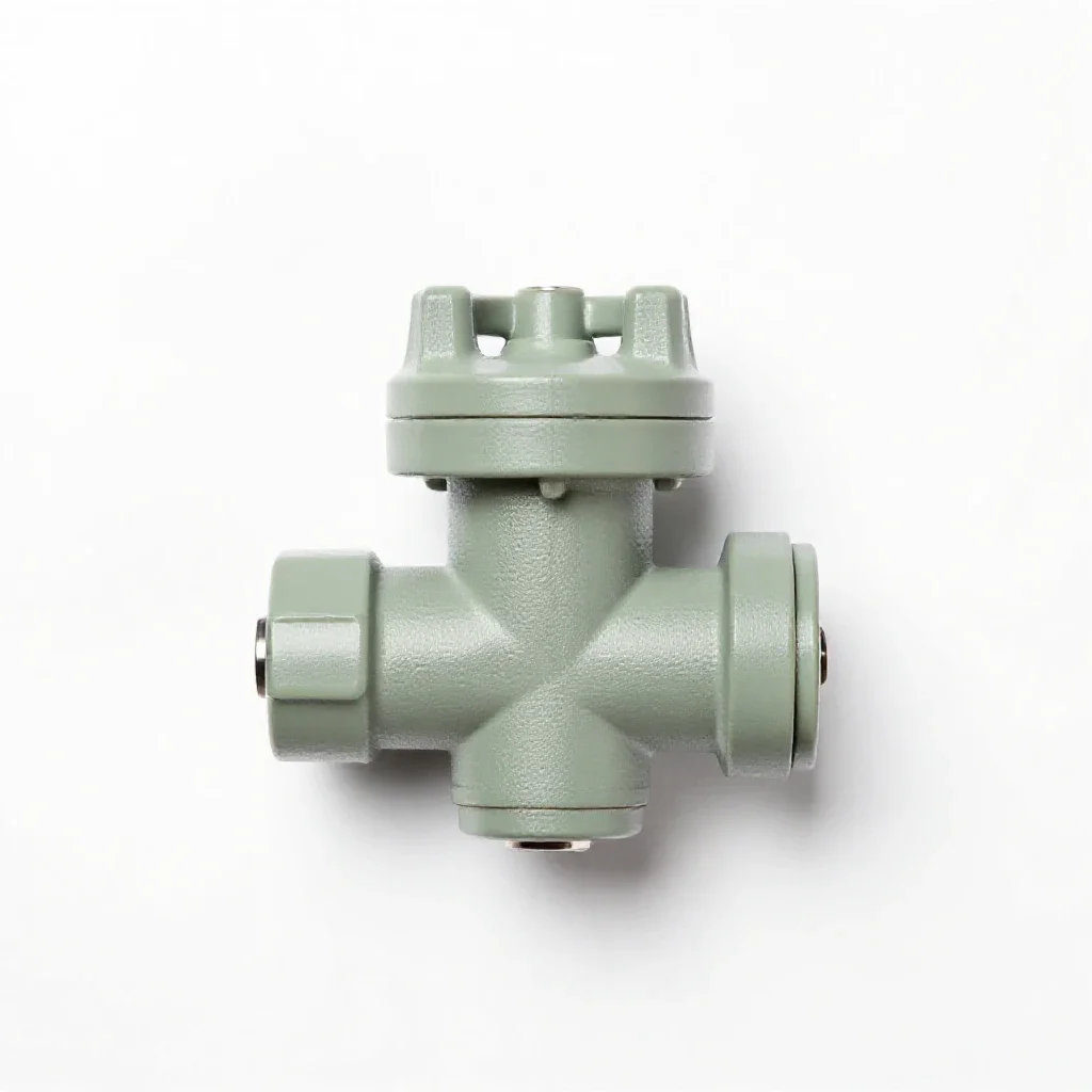 Intake valve isolated on a white background