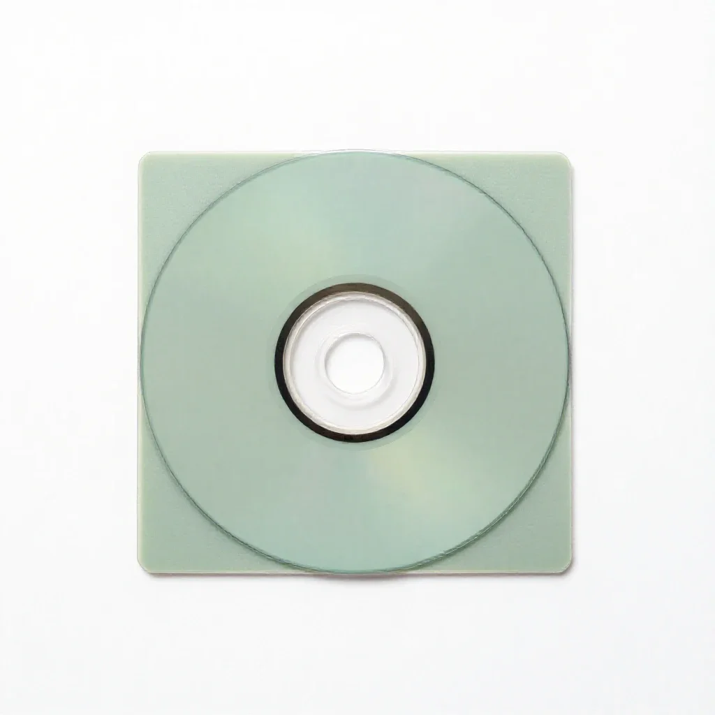 Optical disk isolated on a white background
