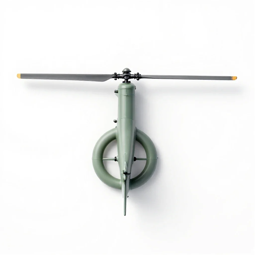 Tail rotor isolated on a white background