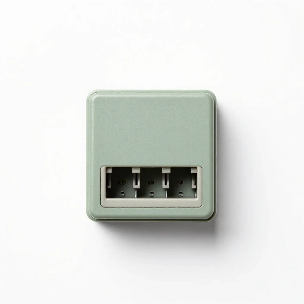 Telephone jack isolated on a white background