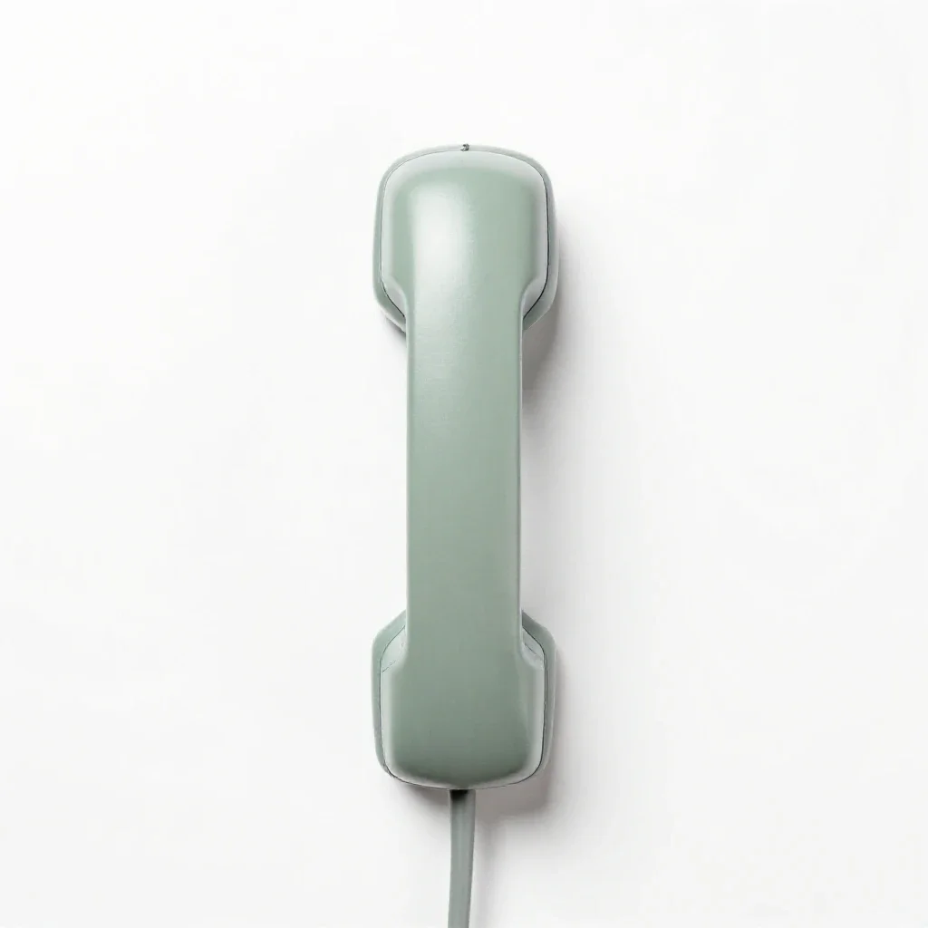 Telephone plug isolated on a white background