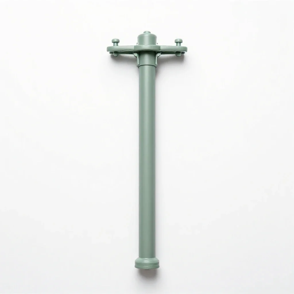 Telephone pole isolated on a white background