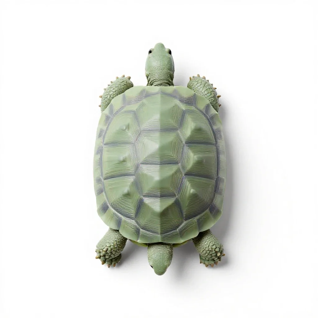 Testudo isolated on a white background