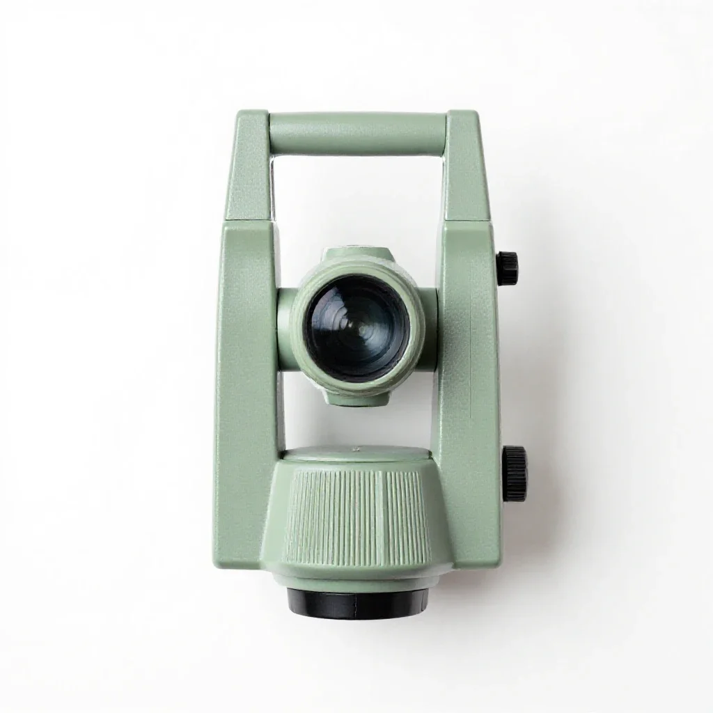 Theodolite isolated on a white background