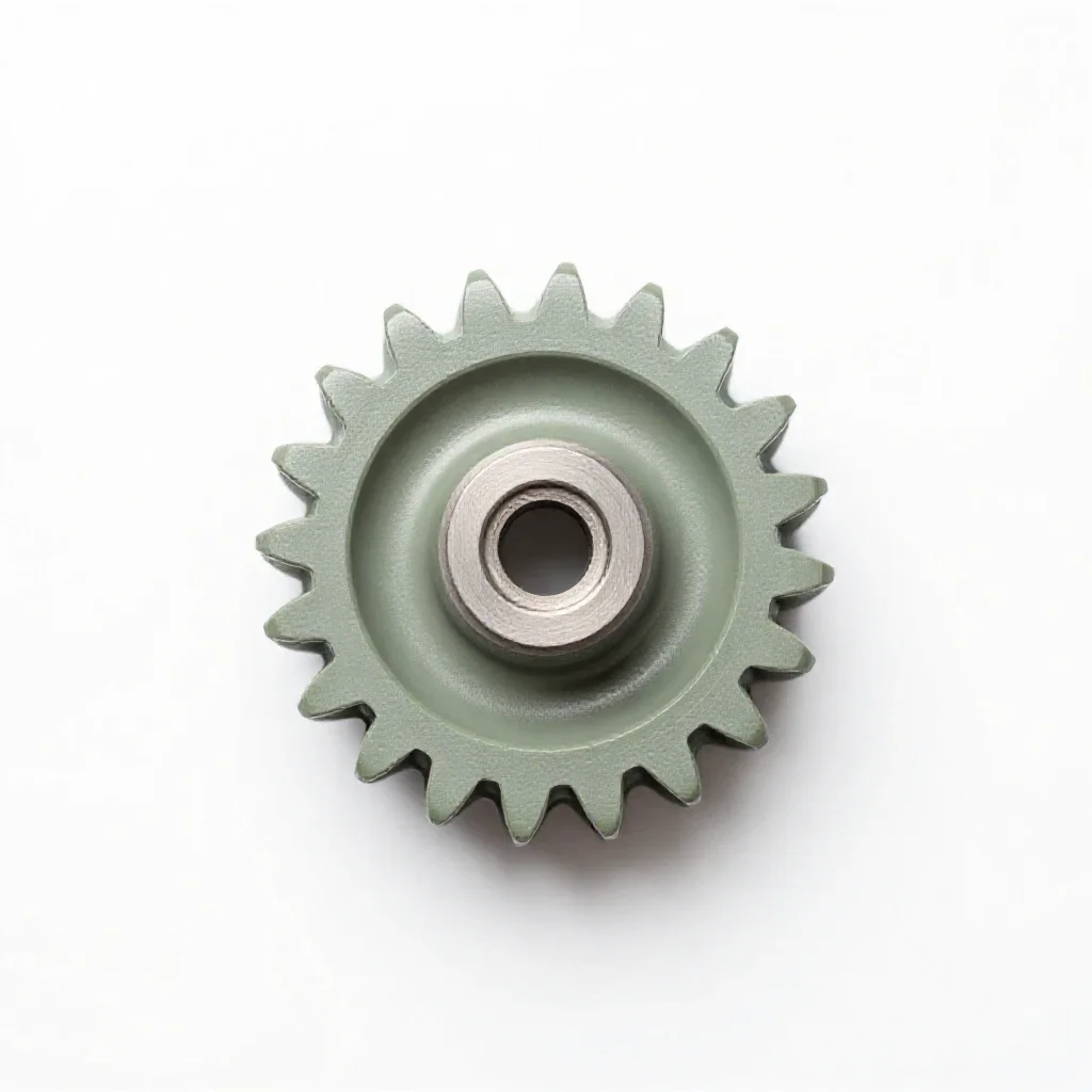 Third gear isolated on a white background