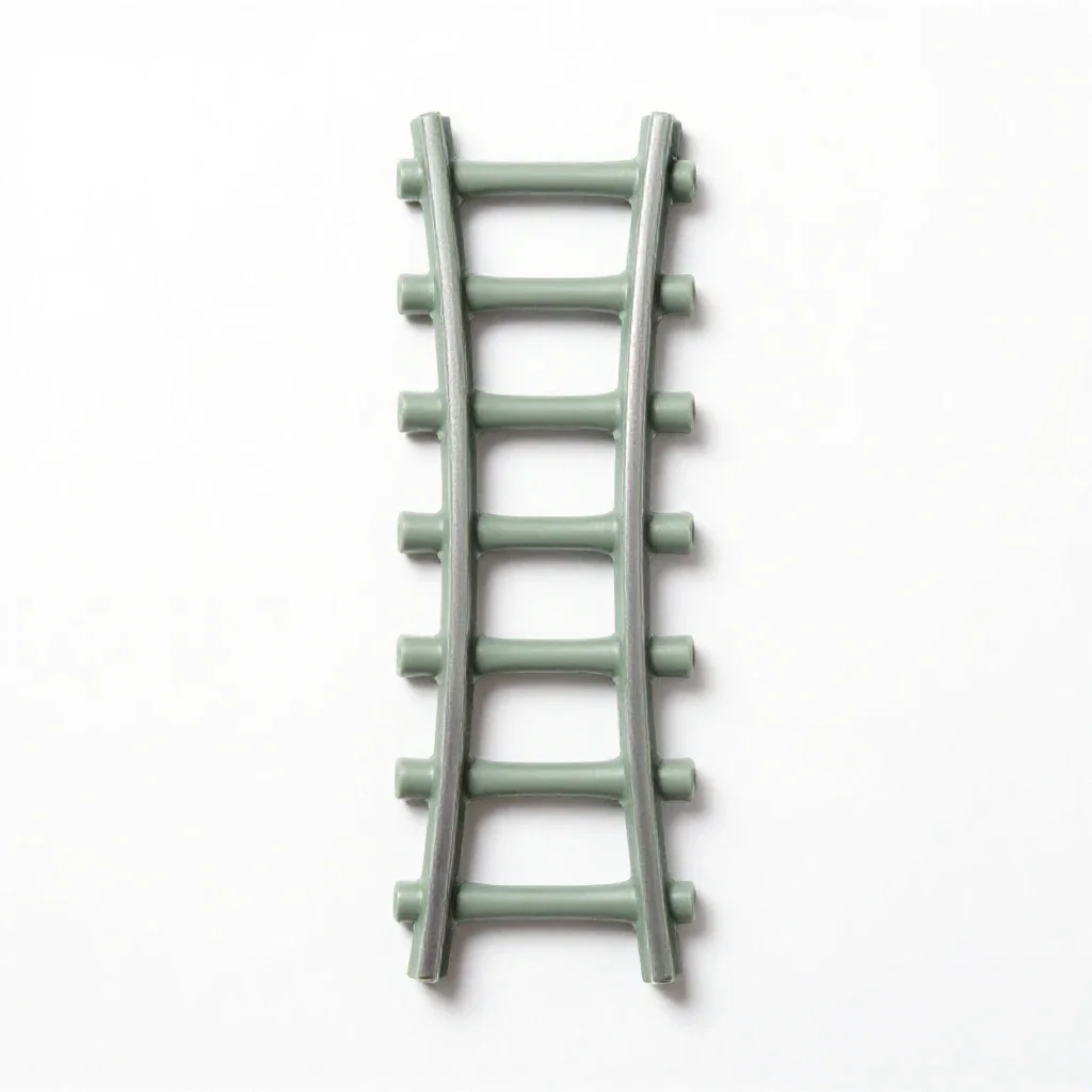 Third rail isolated on a white background