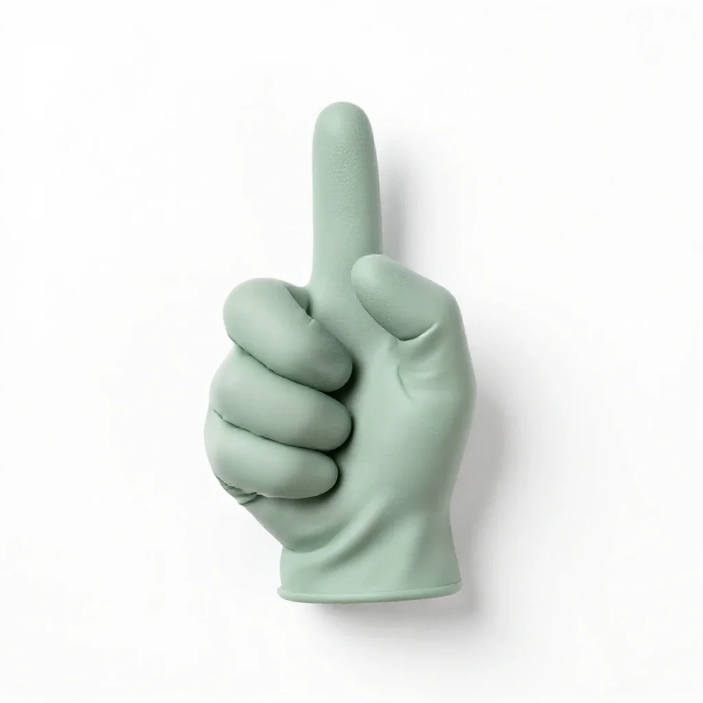 Thumb isolated on a white background