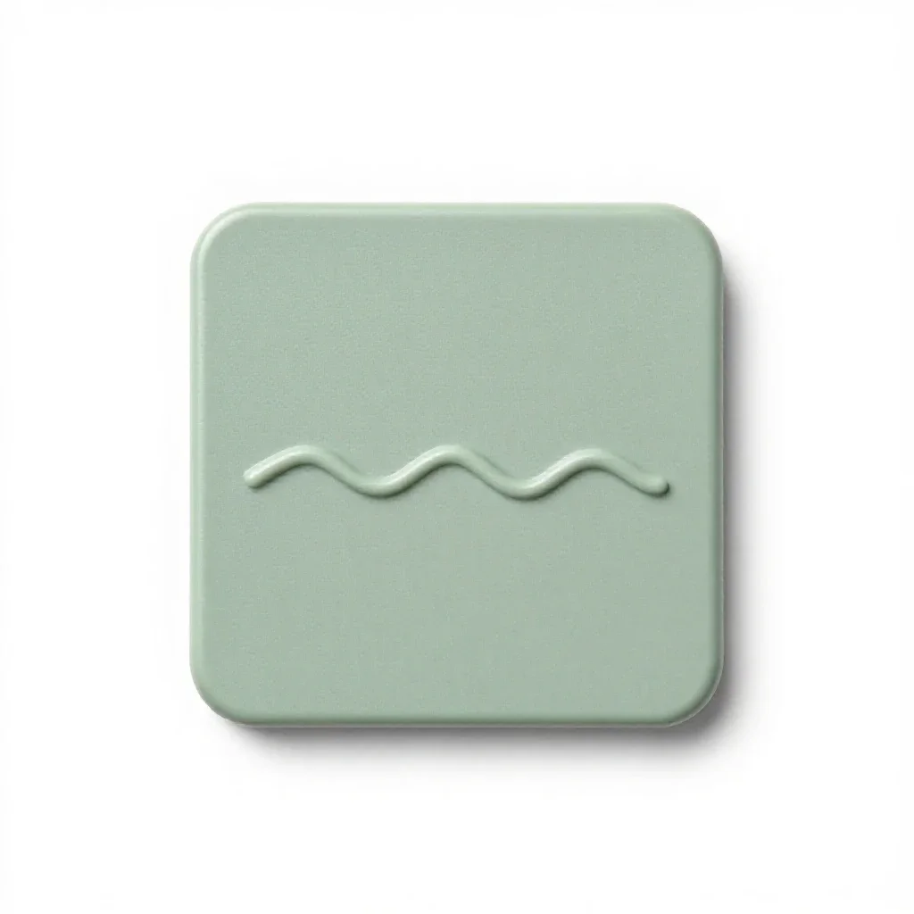 Tidemark isolated on a white background