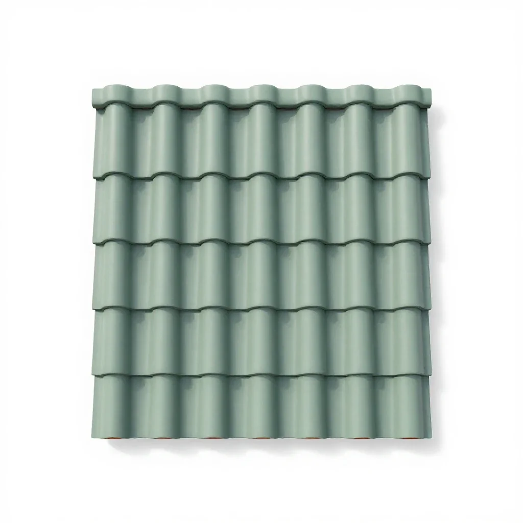 Tile roof isolated on a white background