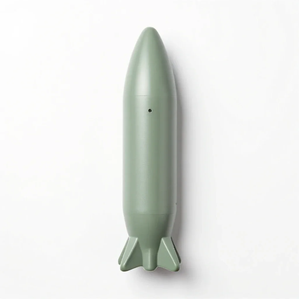 Torpedo isolated on a white background