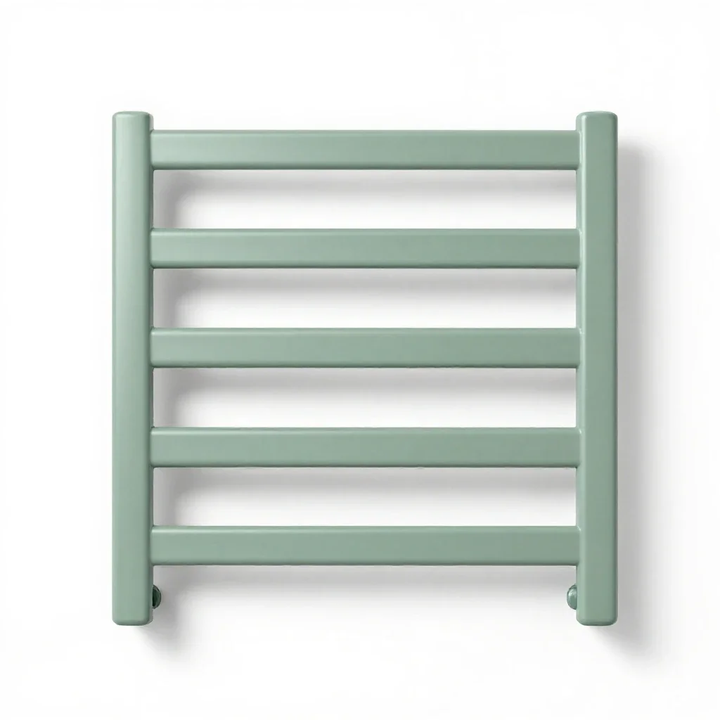 Towel rail isolated on a white background