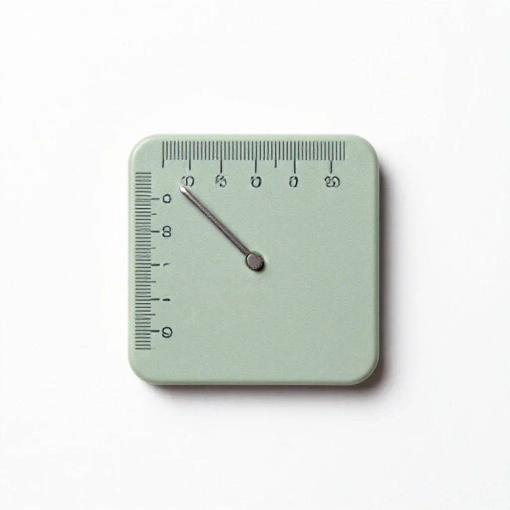 Vernier scale isolated on a white background
