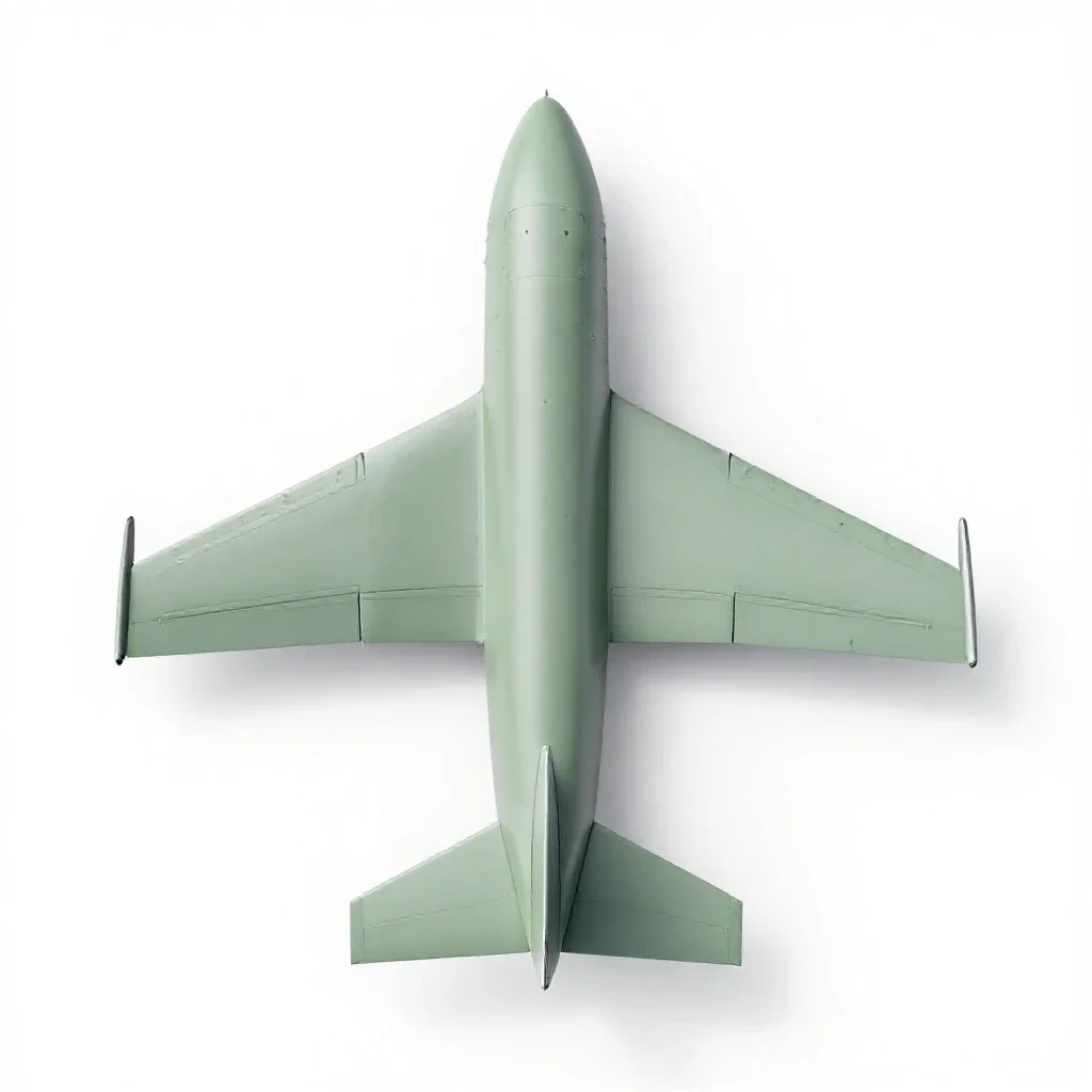 Vertical stabilizer isolated on a white background
