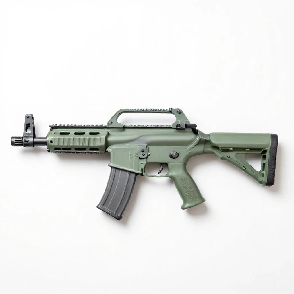 Weaponry isolated on a white background
