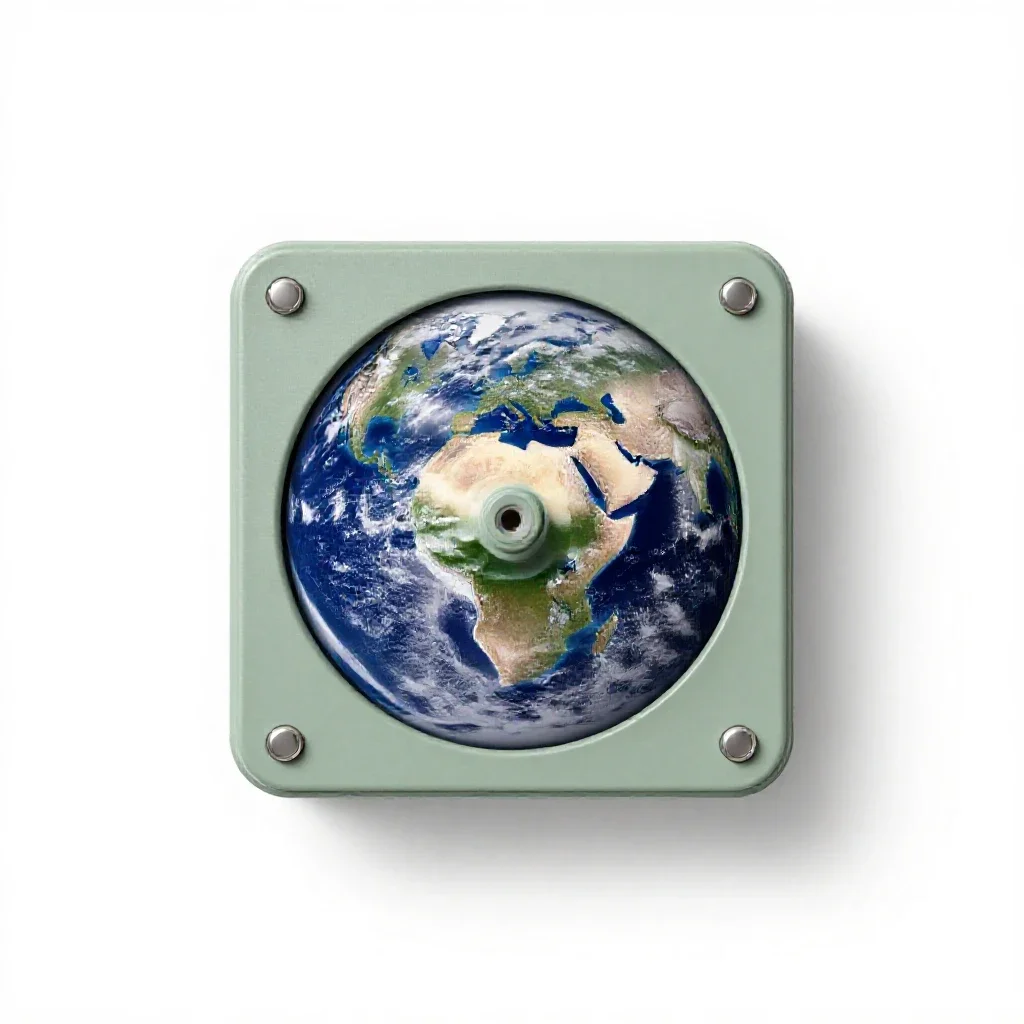 Weather satellite isolated on a white background