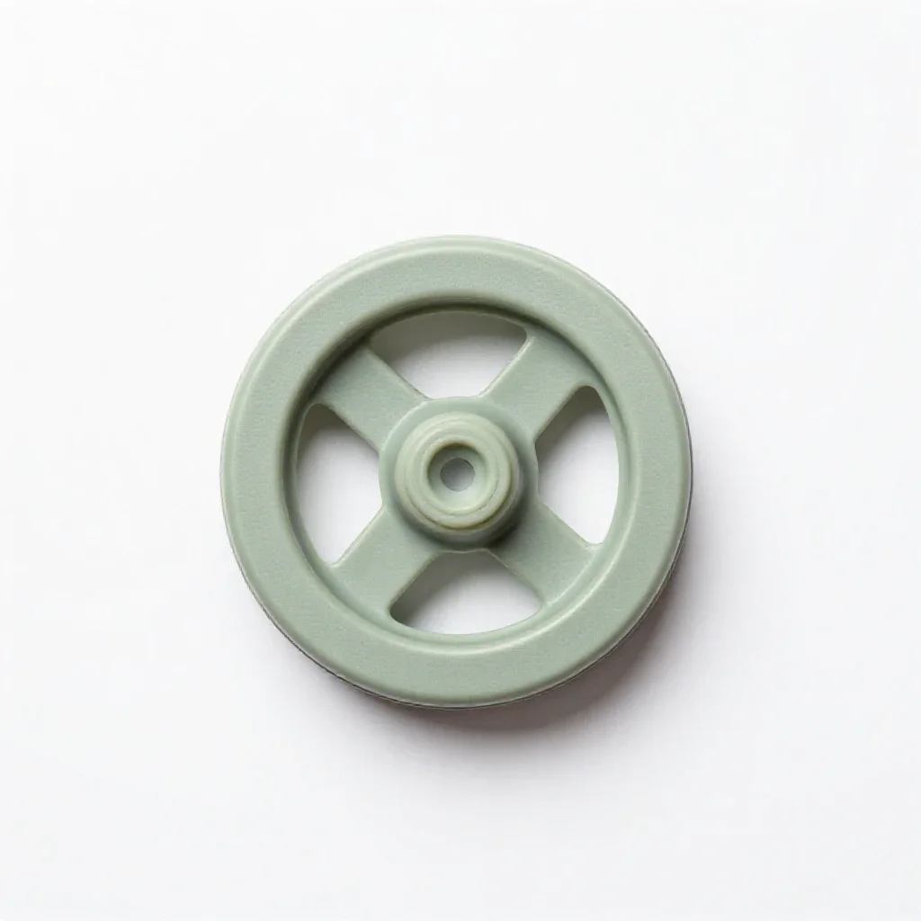 Wheel and axle isolated on a white background