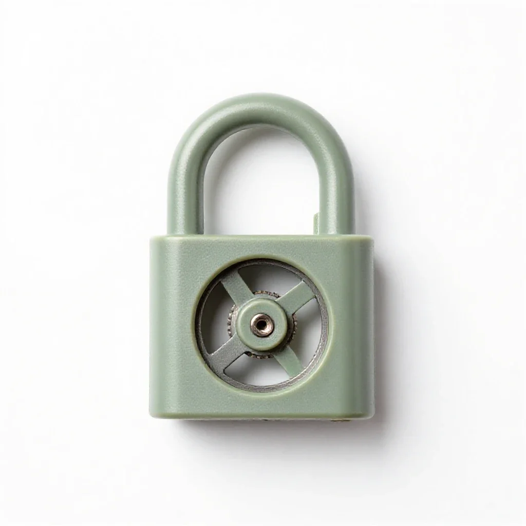 Wheel lock isolated on a white background