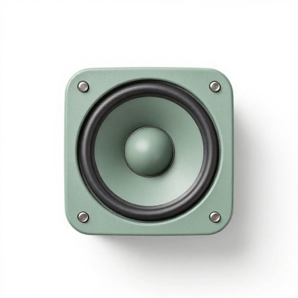 Woofer isolated on a white background