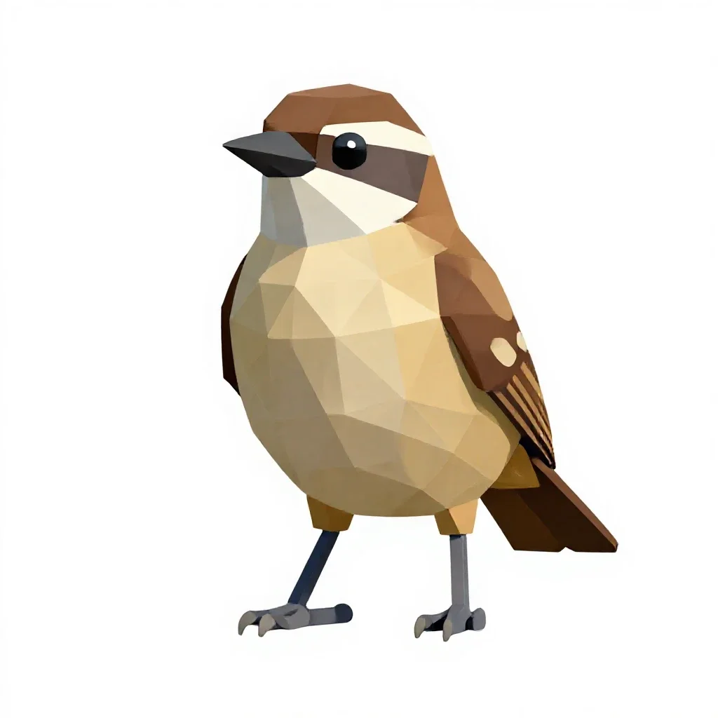 Babbler isolated on a white background