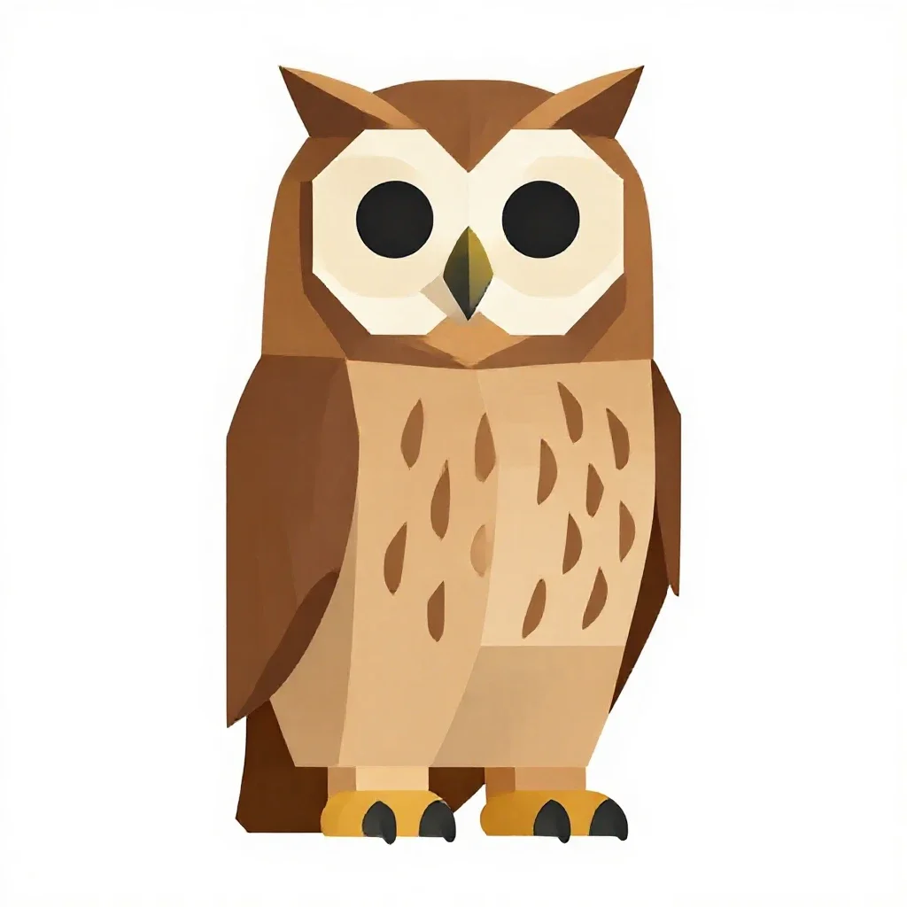 Barred owl isolated on a white background