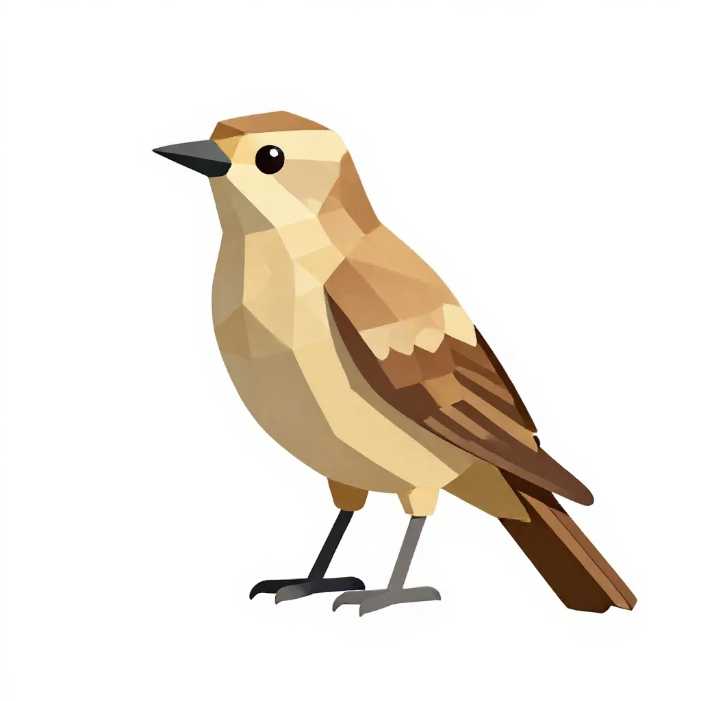 Bird of passage isolated on a white background