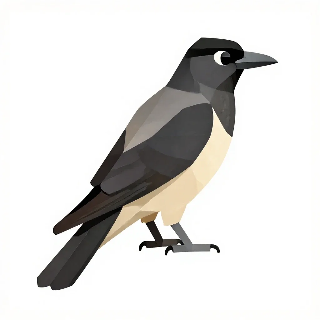 Black-billed cuckoo isolated on a white background