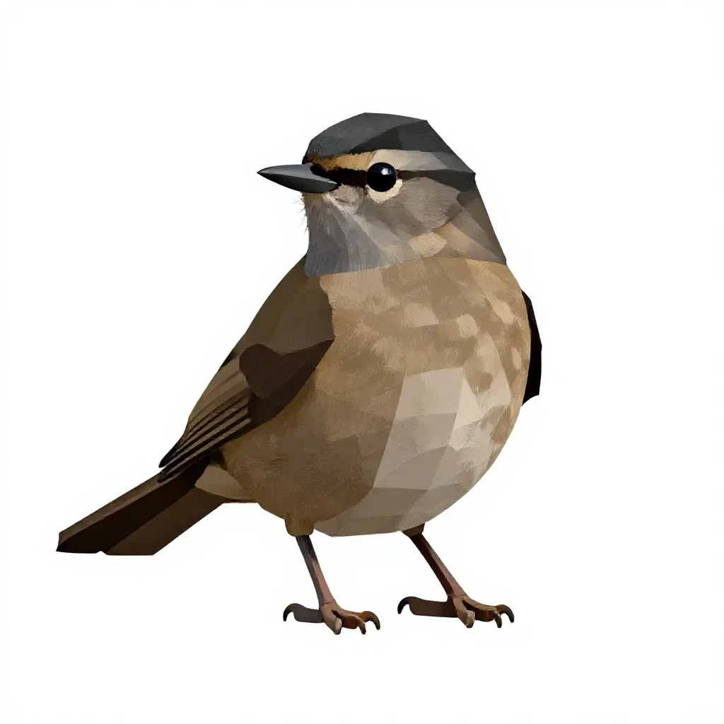 Blackcap isolated on a white background
