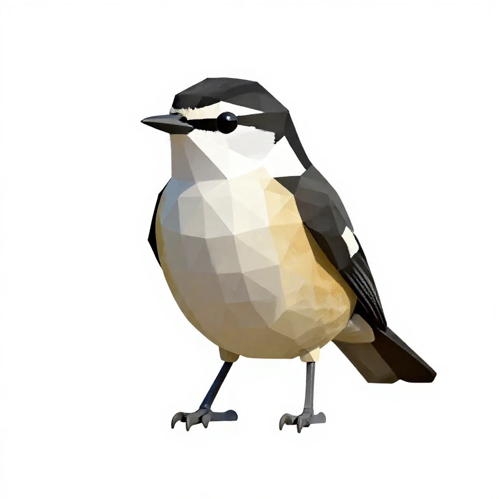 Blackpoll isolated on a white background