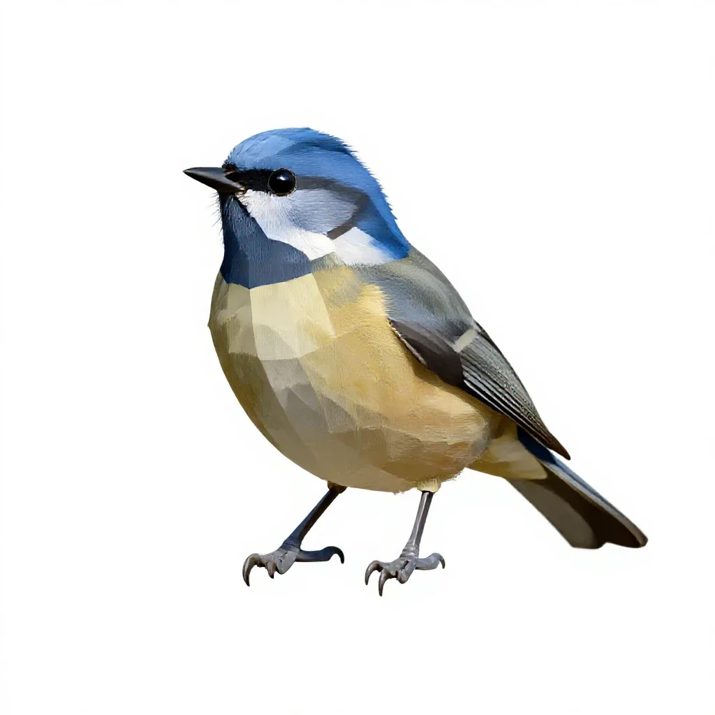 Blue-headed vireo isolated on a white background