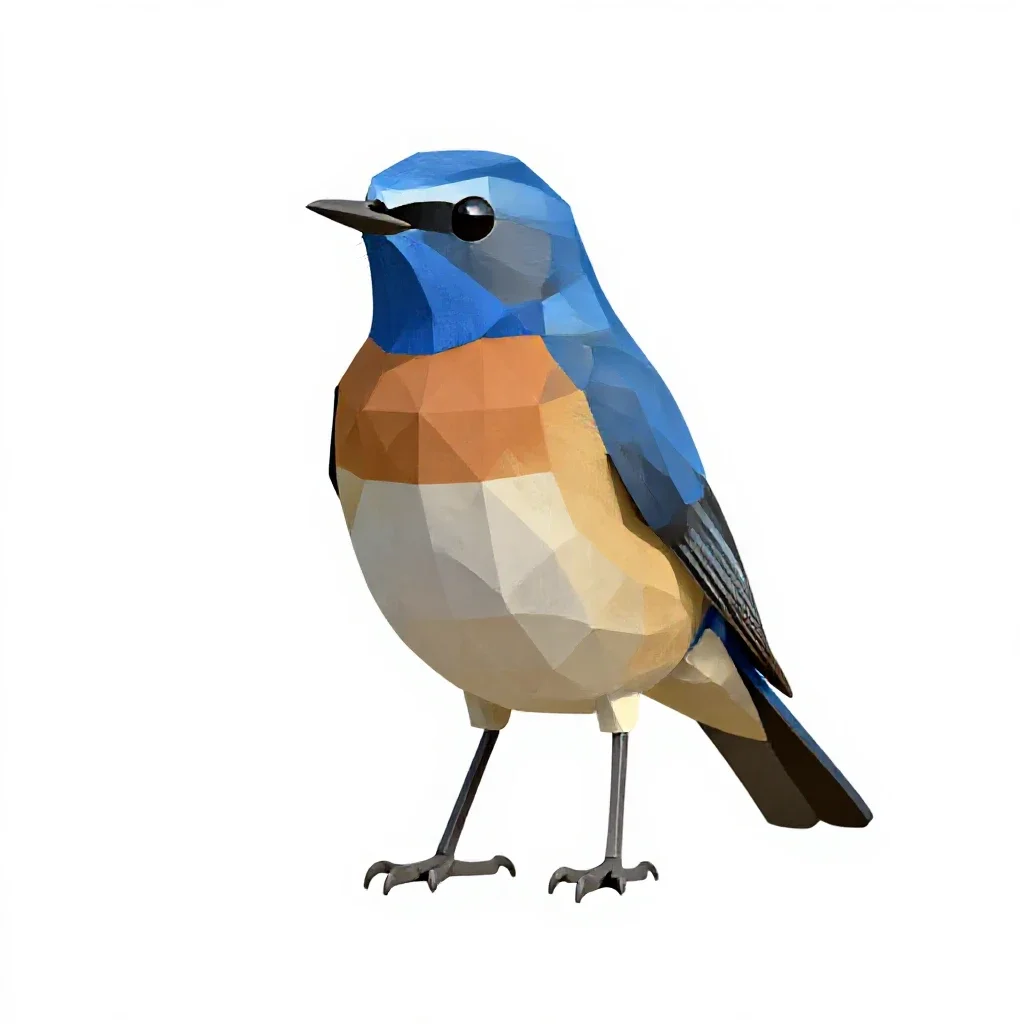 Bluethroat isolated on a white background