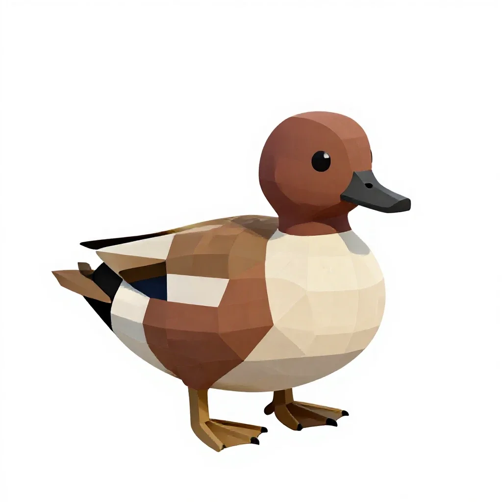 Bufflehead isolated on a white background
