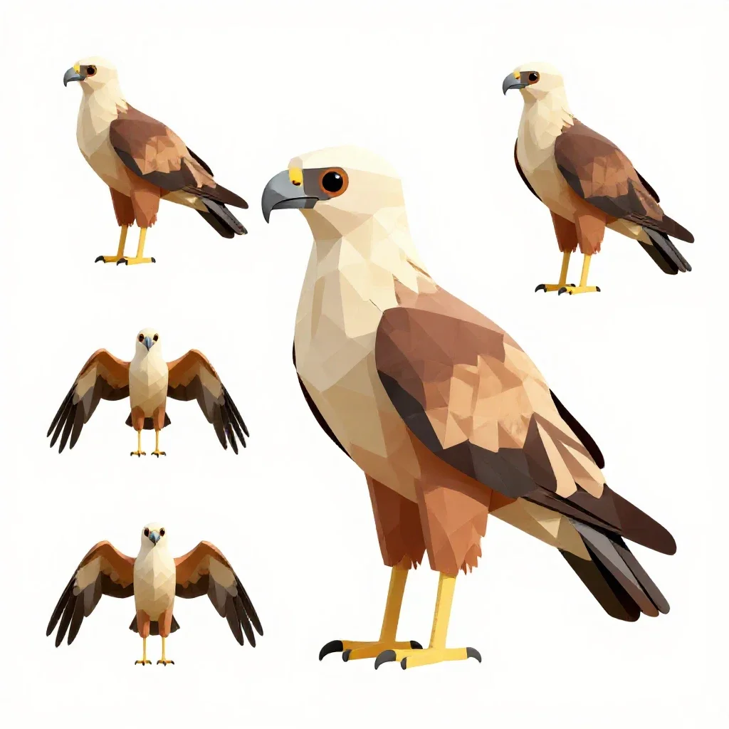 Caracara isolated on a white background