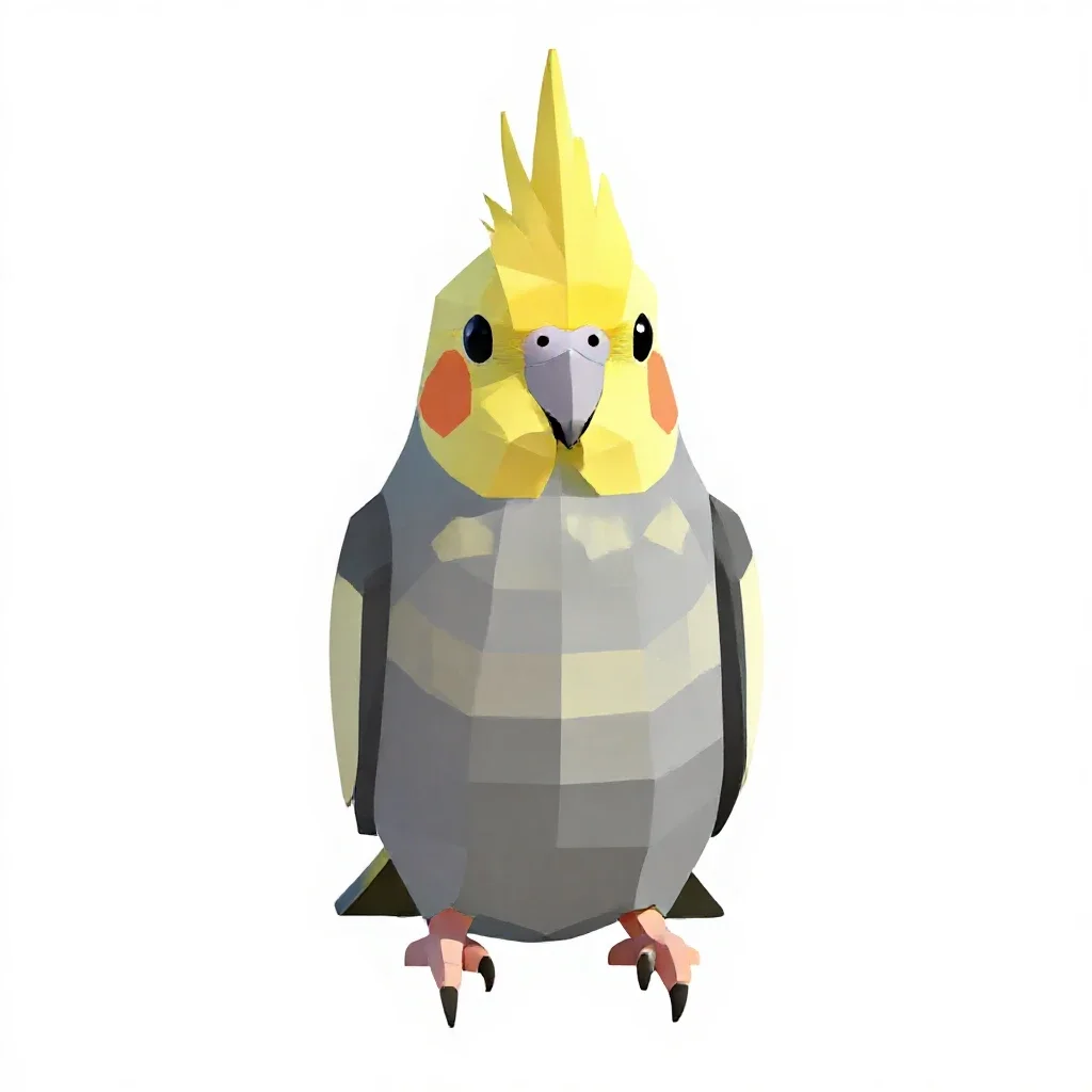 Cockateel isolated on a white background