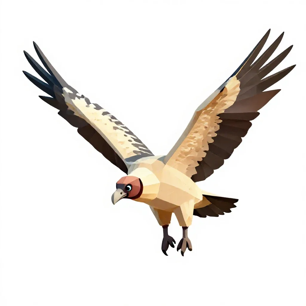 Condor isolated on a white background