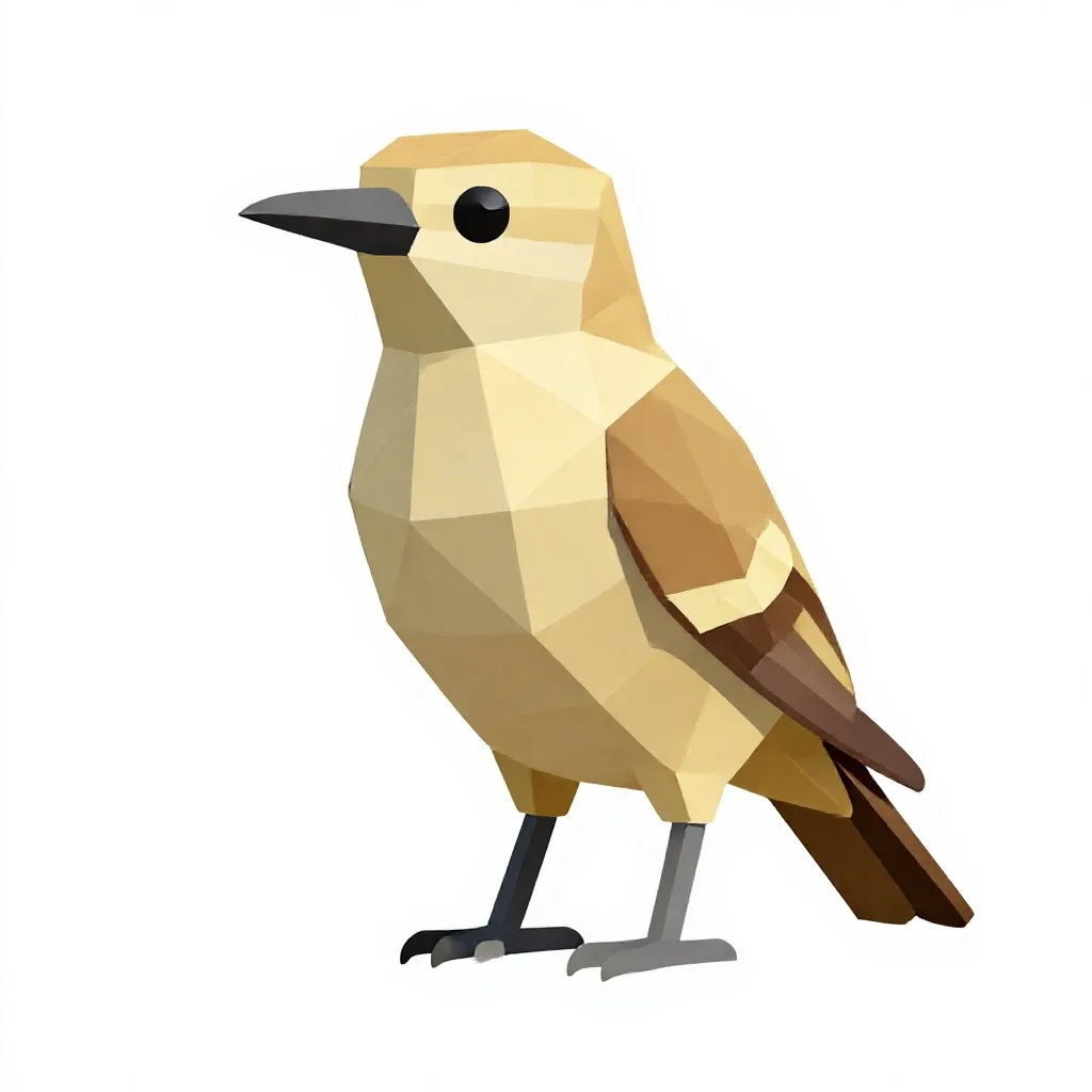 Coraciiform bird isolated on a white background